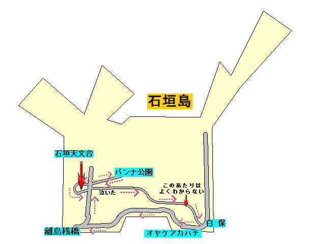 石垣の地図