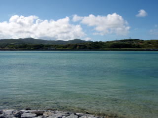 奥武島から見た久米島