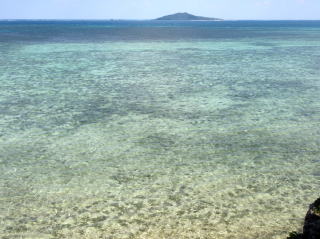 池間大橋から見た海(帰り)