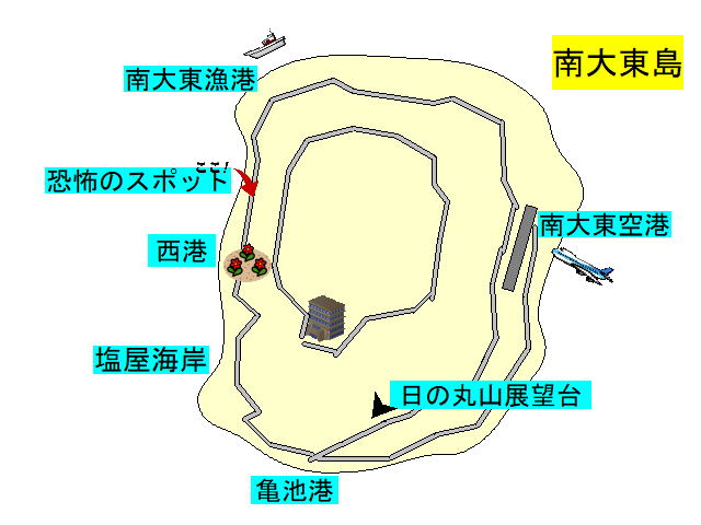 南大東島の地図