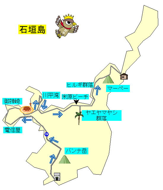 石垣島の地図