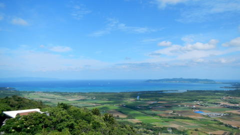 南の島の展望台からの景色